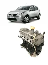 Motor Sandero Logan Symbol 1.6 8v Flex 2008/2014 92cv